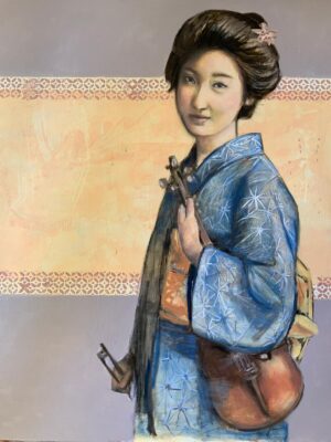 Geisha violín, serie Japan & Nature